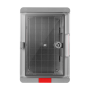 Cutie distributie IP67 din ABS gri, usa transparenta, placa metalica, 200x300x130 mm PS203013 Plastim - 3
